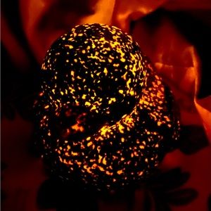 Starry Night Glitter infused blue/silver Glittery ducky mini table lamp